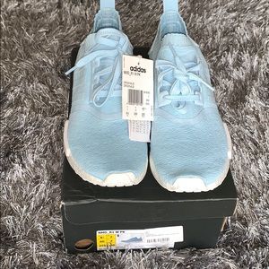 NEVER WORN Ice blue Adidas NMD sneakers